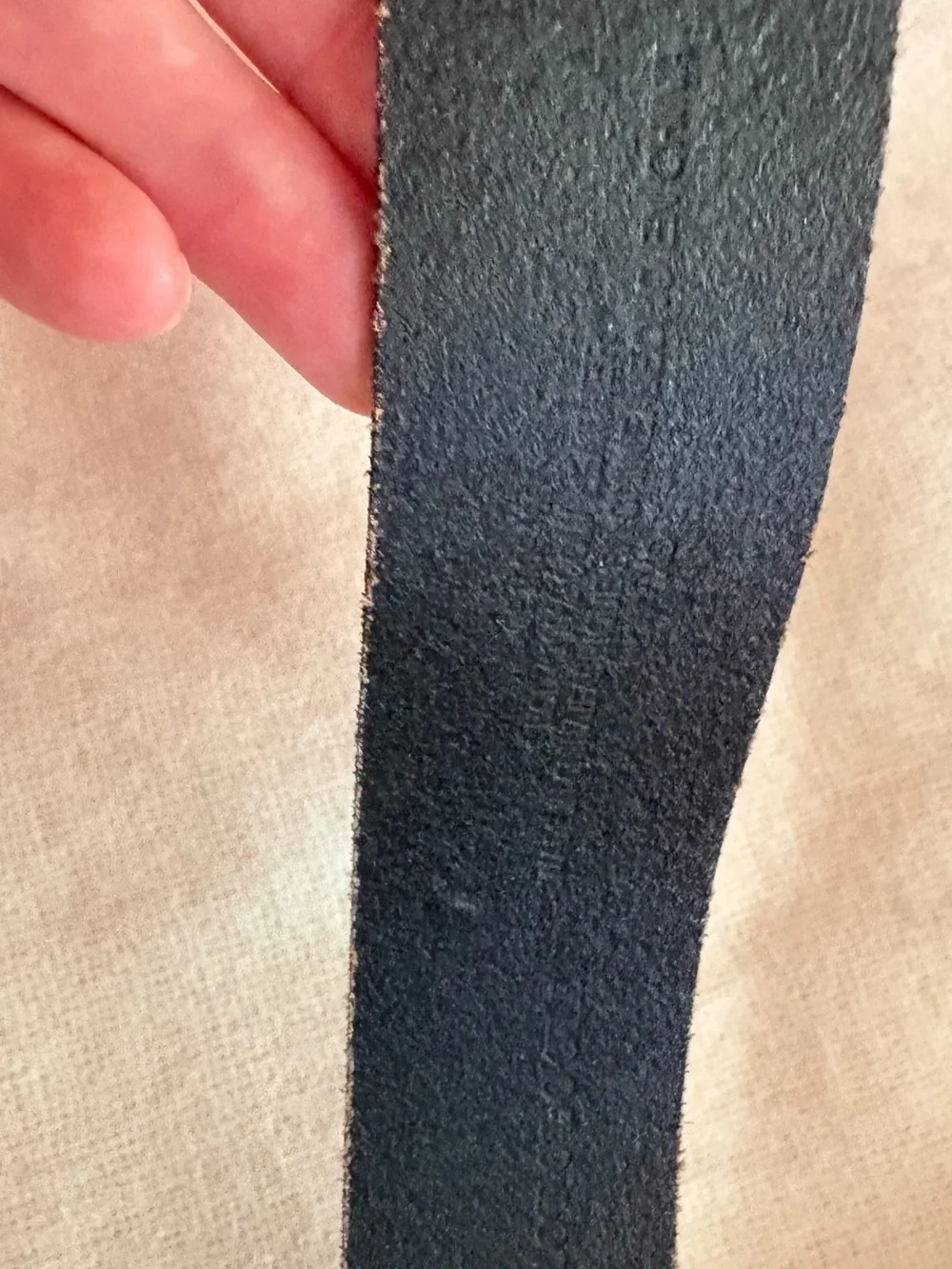 Anthropology Classic Black Leather Belt with Gold Rings
